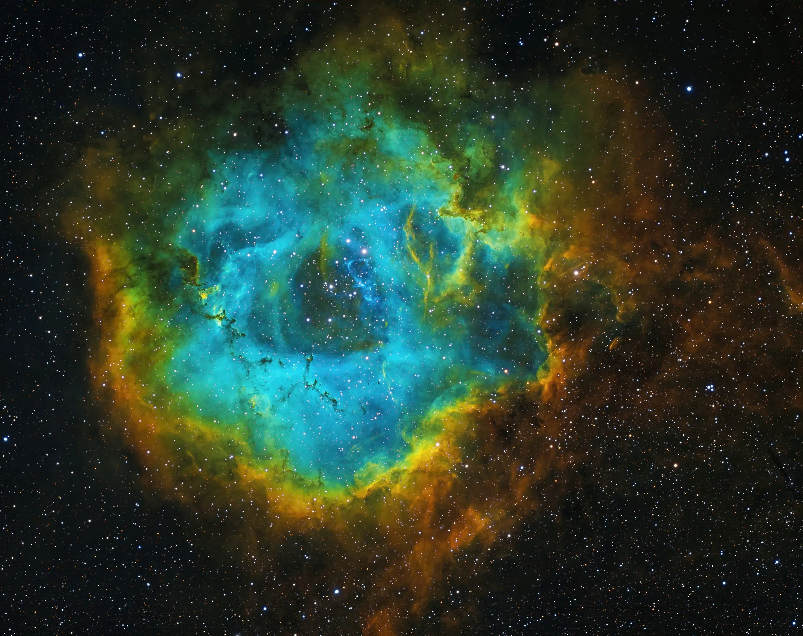 Rosette Nebula NGC 2237 captured with the Askar SQA 106